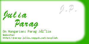 julia parag business card